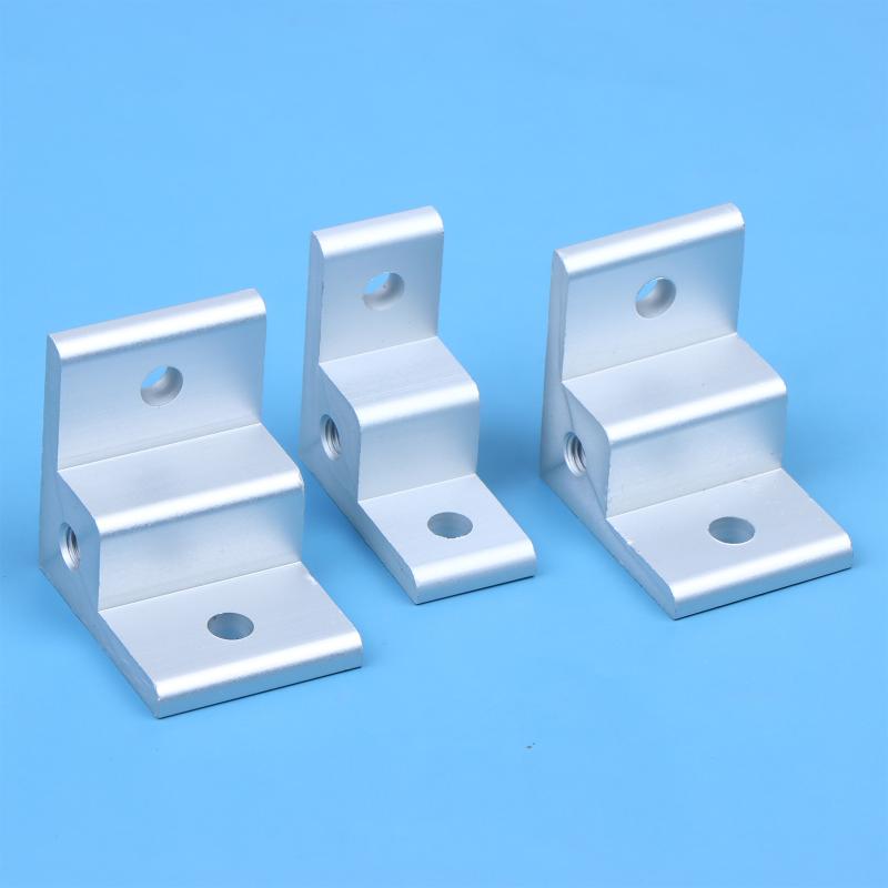 L Shape Aluminum Profile Corner Bracket Anti-corrosion Heavy Duty Connector Code for 20/30/40 Alu Profile Furniture Repair