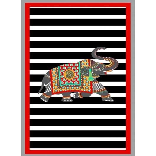 Tapis - MANI TEXTILE - Ganesh Rouge - 120x180 cm - Synthétique - Moderne