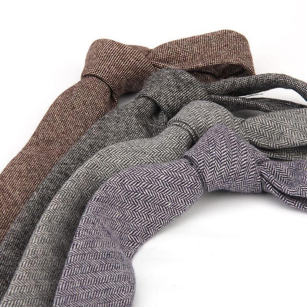 [FASELE] Men's 6cm Wool Necktie - Great Value for Money - Suitable for Students, Business, Everyday Wear, Uniforms, and More. Stylish and Elegant.