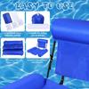 Triple-Tube Foldable Inflatable Lounge Chair - Colorful Floating Water Sofa