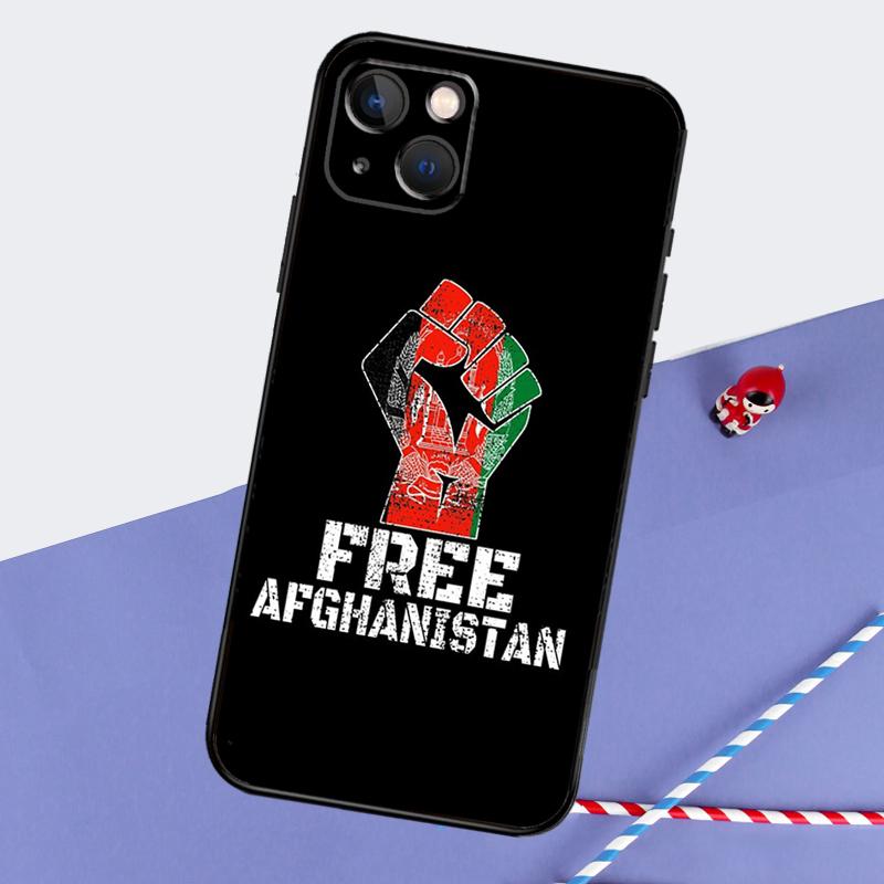 Afghanistan Flag Phone Case For iPhone 16 15 Pro Max 12 13 Mini 11 14 Pro Max XR 16 15 Plus 16e Cover Coque