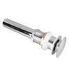 Bathroom Pop Up Drain Control Water Flow Copper Chrome Plating Bathroom Sink Drain Stopper