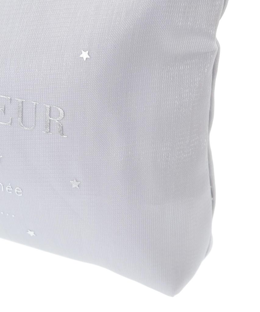 Maison de Fleur Star Shiny Pouch, Grayish Blue, Size F, PouchDrawstring Bag, 08000645000