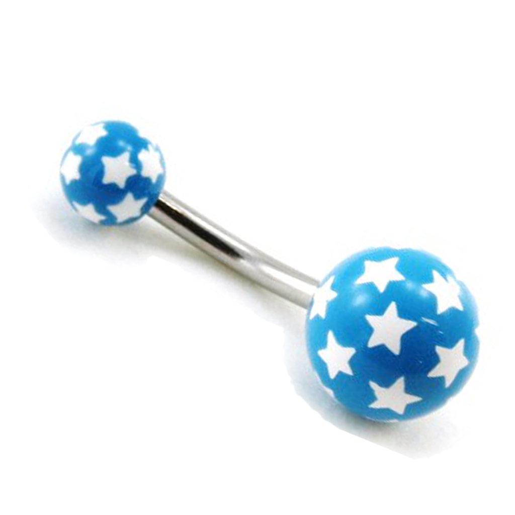 Les Trésors De Lily [G7526] - Body Piercing 'Etoiles' bleu