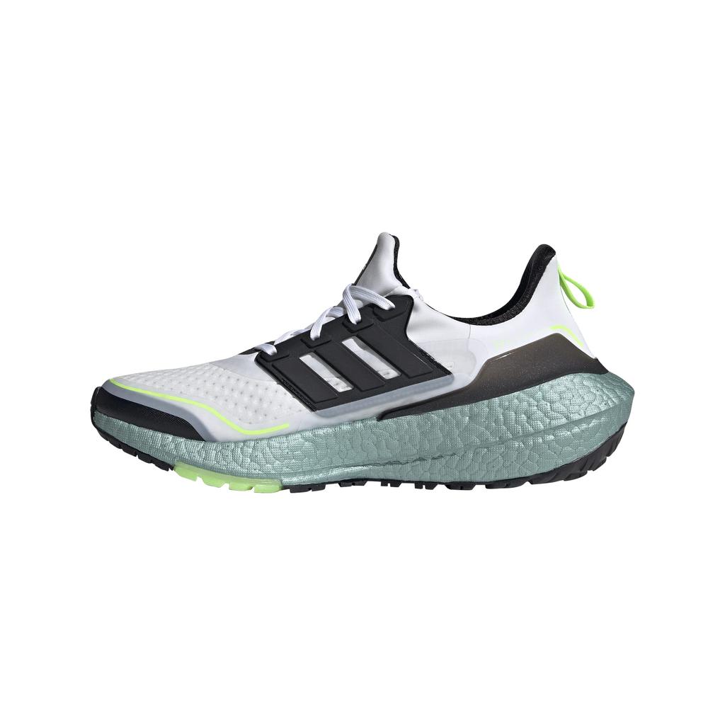 Adidas Ultra Boost 21 COLD. RDY BTE58 Men's Running Shoes, Crystal White/Core Black/Signal Green (S23898), Size 26.5 Cm