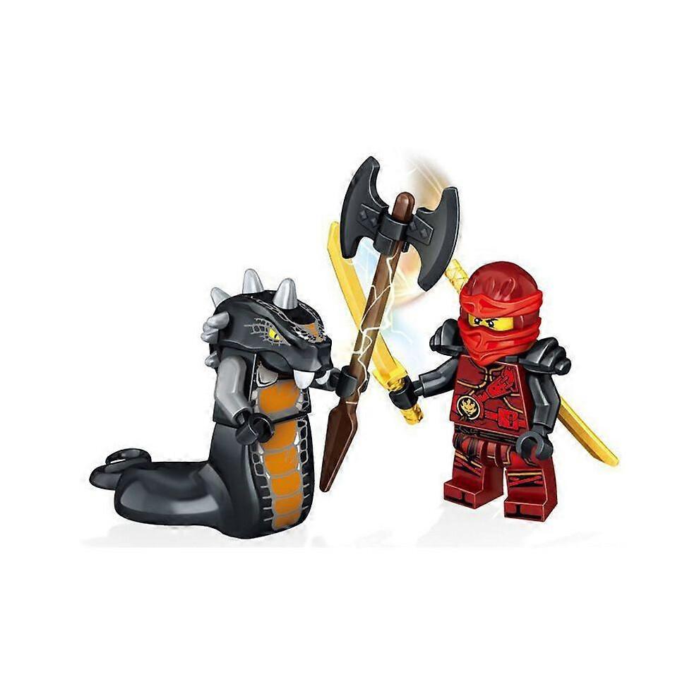 24 Stück / Plastik Mini Ninjago Figur Spielzeug Ninja Schlangen Zusammenbauen Kinderspielzeug