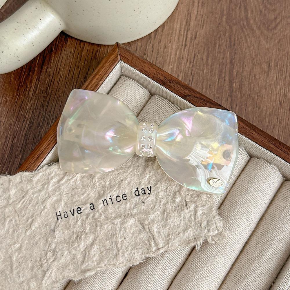 

Уксусная кислота Стразы Заколка для волос Конфетный цвет Бант Заколка для волос Милая ацетатная заколка для волос Девочка Style 6