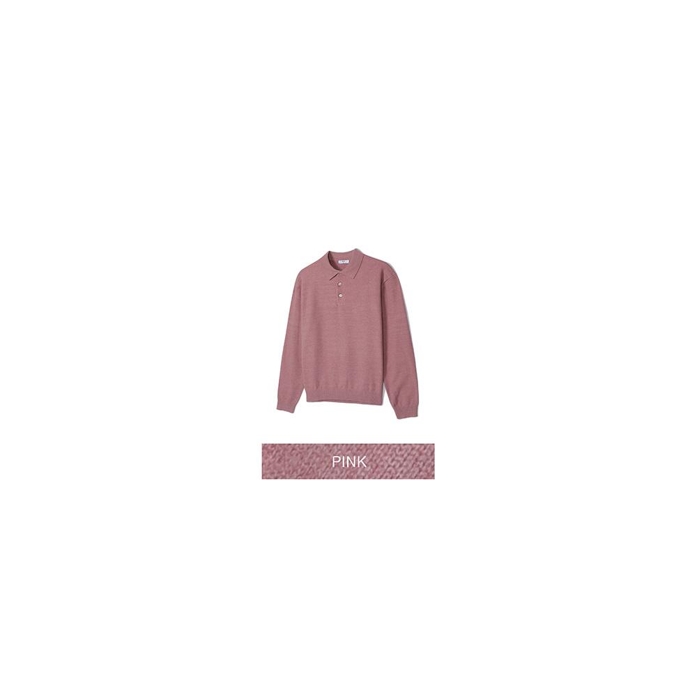 NOTIG Poly-Blend Thierry Long Sleeve Sweater Pink_Okw2Swtl201P1