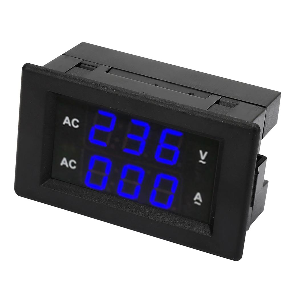 LED Digital Display AC 100.300V Voltmeter 0-100A   Meter(Red Red)