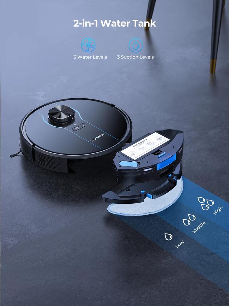 Laresar L6 Nex Sweep Robot with 3500Pa Suction Self-Charging Cleaner High-Performance LiDAR Navigation Robot Vacuum for Home