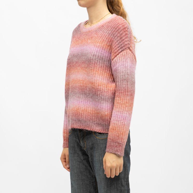 Pull maille tricotée col rond passoa multicolor manches longues Femme DEELUXE 74