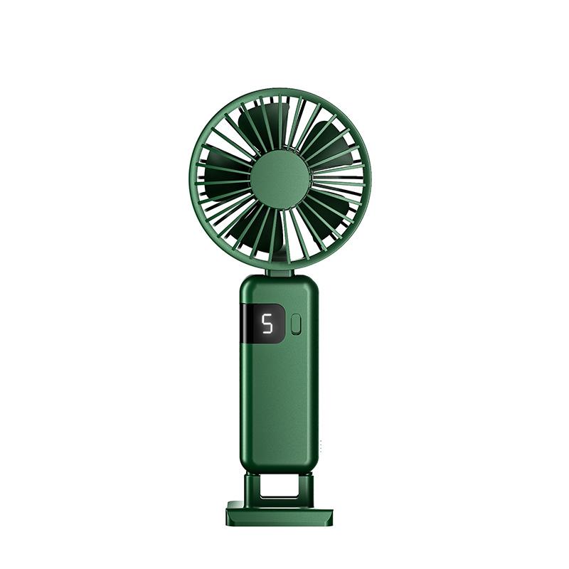 Portable 100-Speed Mini Handheld Neck Fan with Digital Display