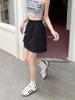 Women's A-line Grey Drawstring Midi Skirt - Slimming, Elastic Waist, Summer Casual Workwear