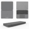 TJK Bluetooth Foldable Wireless Compatible with and US English Tablet Keyboard with Bluetooth 64 Portable for Working from Compatible with Surface Mac