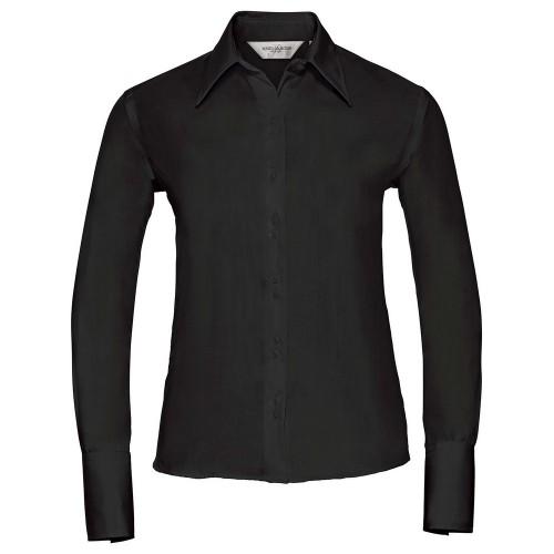 Russell Collection Camisa feminina/feminina Ultimate sem ferro de manga comprida 10 UK