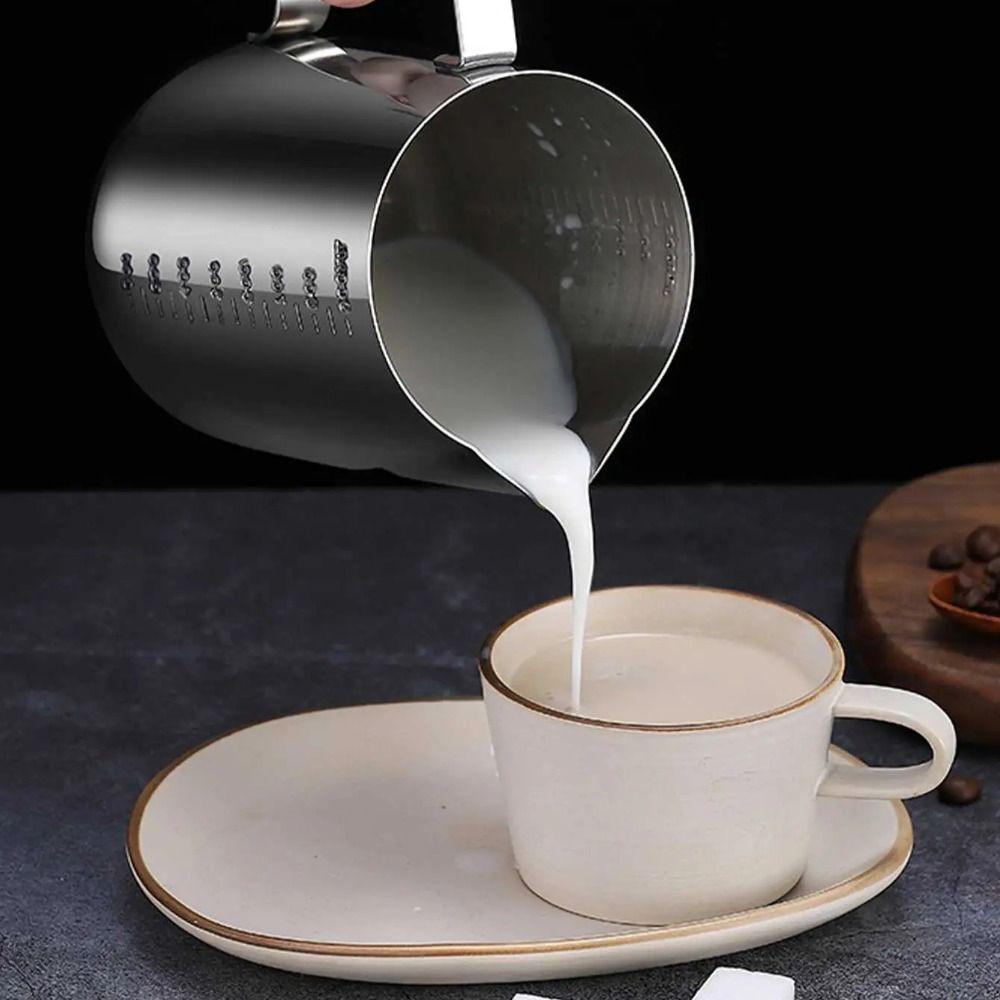 Thickened Espresso Coffee Pots Stainless Steel Coffee Cup New Pull Flower Milk Mugs Cup