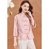 New Chinese Style Iridescent Jacquard Shirt