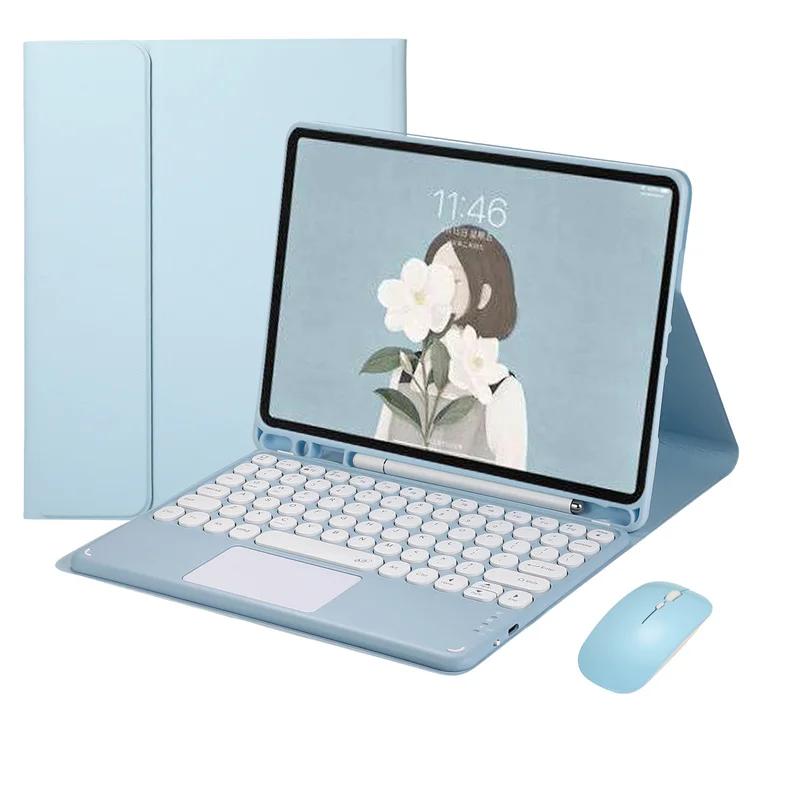 Touchpad Keyboard Case For Samsung Galaxy Tab S10 Plus S9 FE Plus 12 4 Tablet Cover with S Pen Holder Russian Spanish Teclado