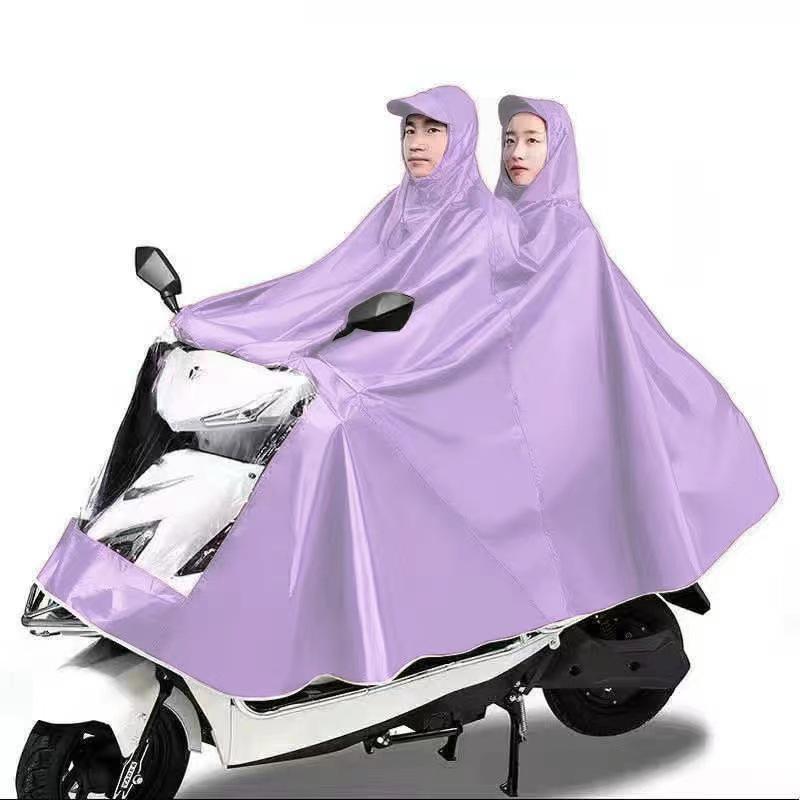 Extra Thick XL Stormproof Rain Poncho for Electric Vehicles - Unisex Full Body Motorcycle Cover with Foot Protection
