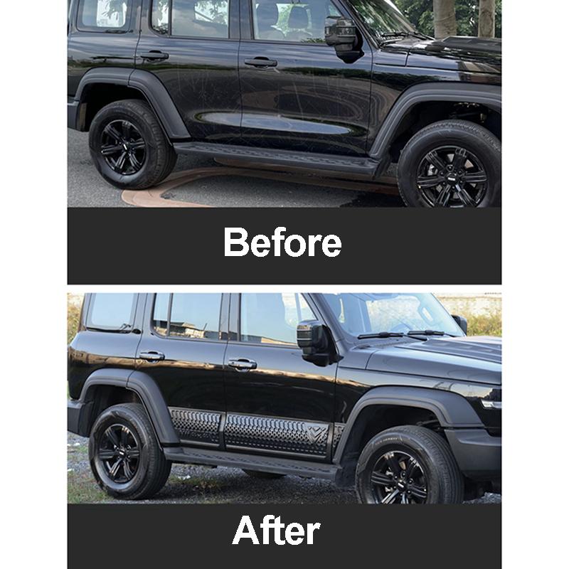 Car Door Widening Anti-collision Cover For GWM TANK 300 2025+ Decorative Strip Panel Anti Scratch Cover Sticker Car Accessories