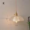 UOSU Vintage Glass Crystal Pendant Light