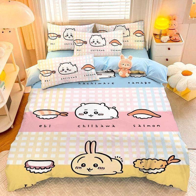 Chiikawa Pink Fashion Bedding Set Usagi