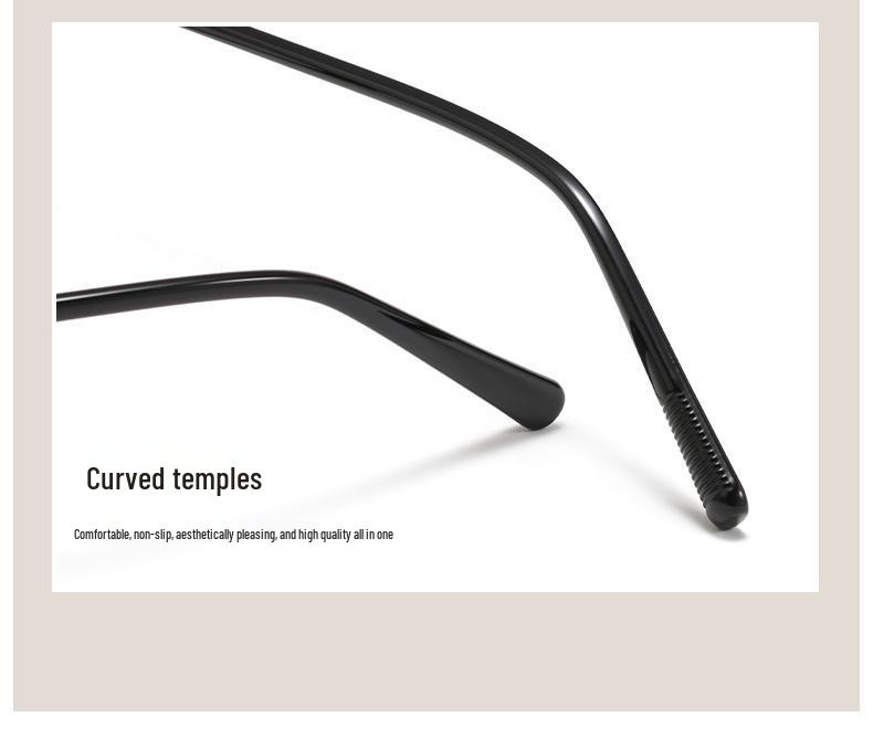 Trendy Cat-Eye Blue Light Glasses with Face-Slimming Design & Flat Lenses