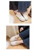 Vintage Style Slip-On Flat Shoes - Women's Versatile Autumn/Winter Grandma Shoes