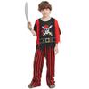 Boys Costume Pirate Outfit Halloween Pirate Costume Set Children Buccaneer Captain Dress Up Clothes for Cosplay-Events