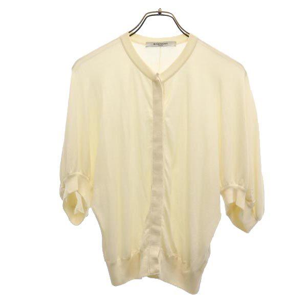 GIVENCHY Short sleeve knit cardigan XS White system Women Used