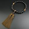 Myorenka Prayer 22 Simple Made of Ironwood with Prayer Bead Suitable for Buddhist Memorial and All Stylish Gift Brown Men's Beads, Ebony, 13mm, Beads,