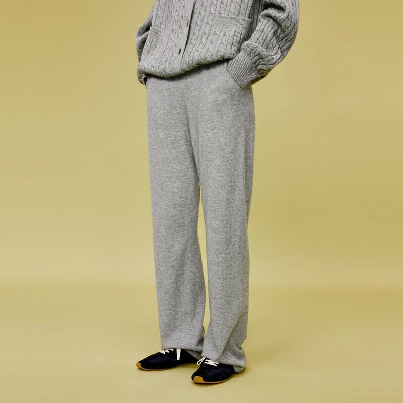 

LESS 2024 Spring Wool Blend Straight Casual Pants L