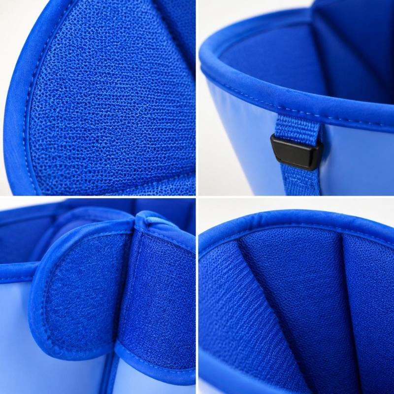 Pet Recovery Collar with Bounded Edges, Wearable Barrier for Care and After-Grooming Pet Recovery, Lick Proof Design