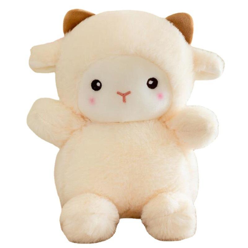 

Cute little sheep doll plush toy children s cloth doll super cute doll throw pillow birthday gift event gift 23cm