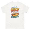 Gay Hot Dog Yearning Graphic Tee – Adult Humor Statement Shirt