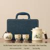 Portable Travel Tea Set: Quick-Brew Pot with Four Cups, New Style for Young People On the Go