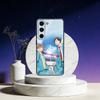 Blue Box Anime Cute Phone Case For Samsung Galaxy A73,A72,A71,A70,A53,A52,A51,Others Soft Black Cover
