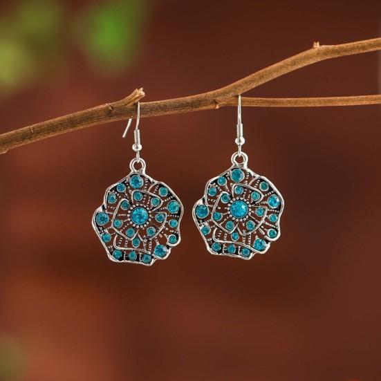 1Pair Dangle Earrings Anti-oxidation Anti-allergic Easily Apply Boho Dangle Drop Earrings for Girl