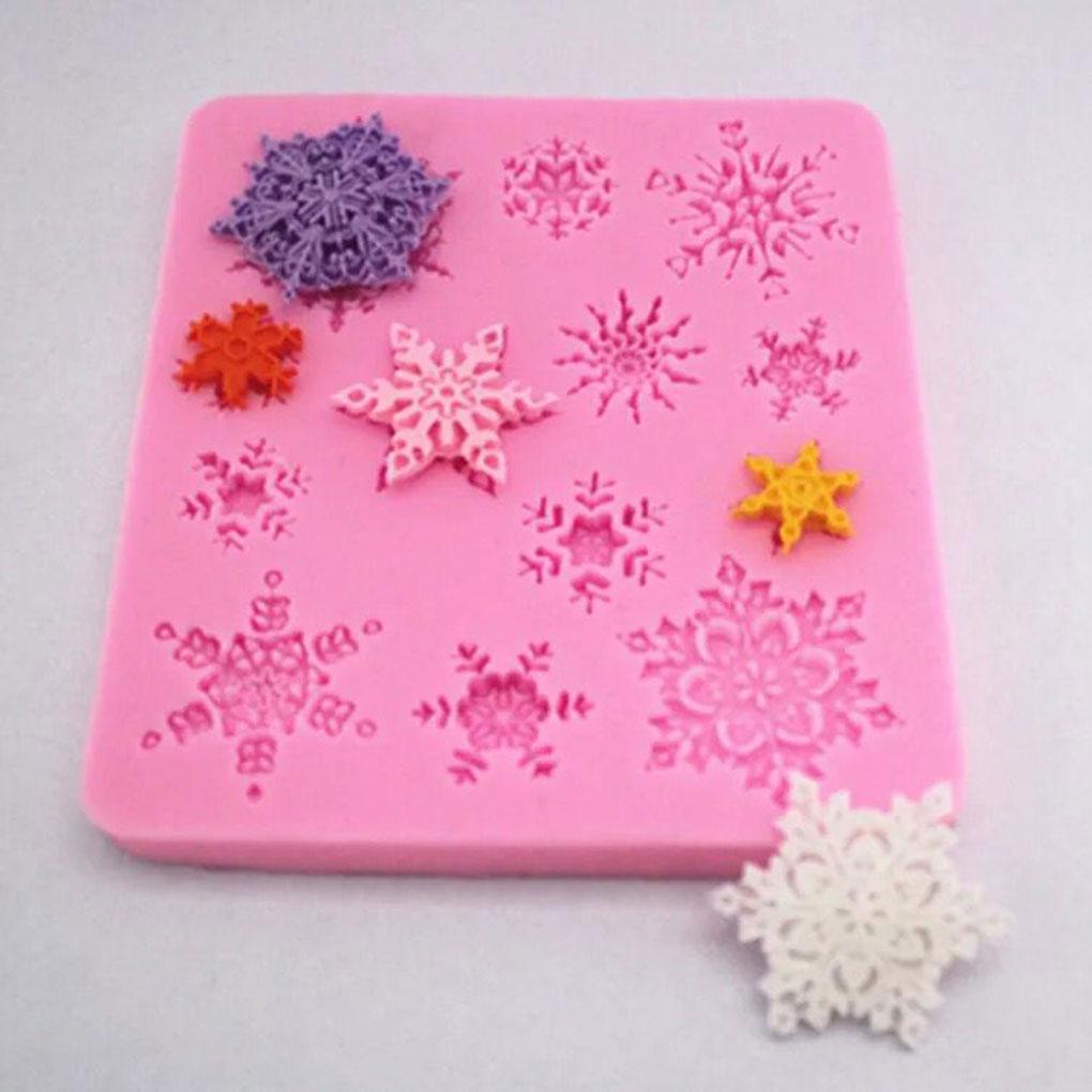 3D Christmas Decorations Snowflake Lace Chocolate Party DIY Fondant Baking Cooking Cake Tools