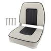 Folding Boat Seat Comfortable Thickened Foam Padding Space Saving Fold Down Pontoon Boat Seat for Canoe Fishing Boat