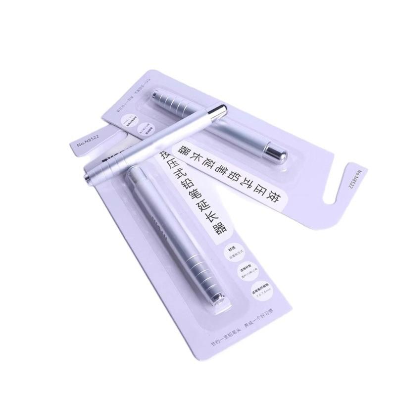 Einziehbare Metall-Bleistiftverlängerungen Bleistifthalter-Verlängerer für Bleistifte mit 7-7,8 mm Durchmesser Kleinkind Ergonomische Schreibhilfe