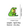 Broche Émail Crocodile Vert Broche Pastèque Broches de Reverin Badges pour Sac à Dos Accessoires Vestimentaires Bijoux de Mode Cadeaux pour Amis