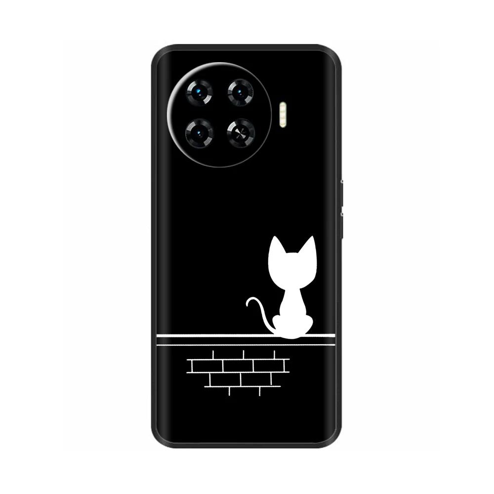 Shockproof Case For Tecno Spark 20 Pro Plus Case Luxury Painted Soft TPU Silicone Phone Back Cover For Tecno Spark 20 Pro+Cases