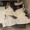 French Bra Women's Thin Mesh Underwear Women's Soft Support Comfortable Bra Push Up Bra