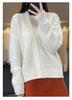 Women's Wool Knit Loose Cardigan - Autumn/Winter 2022 Fashion, Thick Short Jacket
