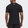 Adidas T Shirts Men's Black Crew Neck Moderate Straight Fit GH4419