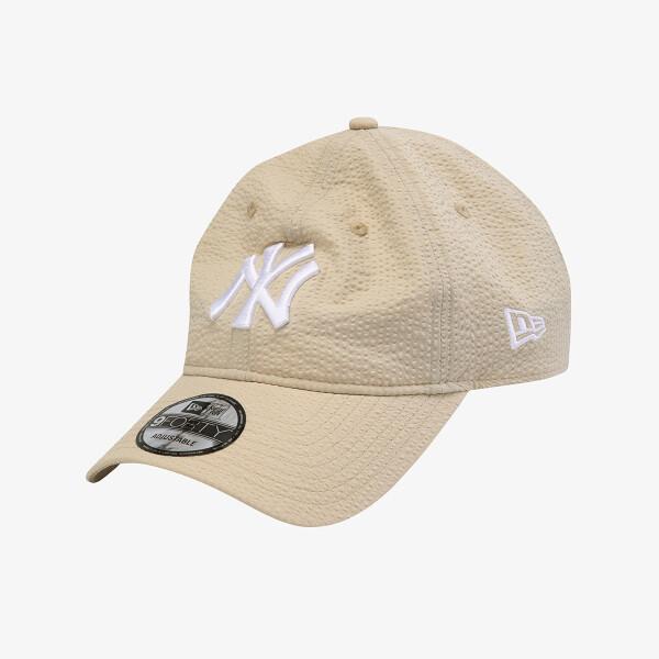 New Era Yankees Seersucker Unstructured Ball Cap Beige 15206349