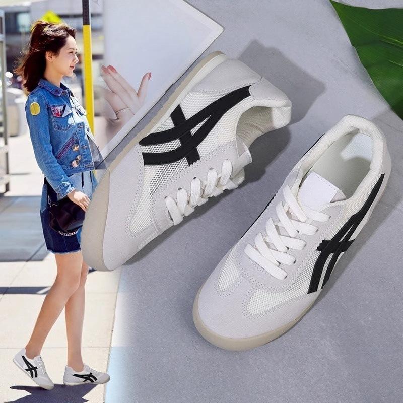 2025 new Forrest Gump shoes women's mesh breathable ultra-lightweight sports and leisure shoes summer women's shoes flat-bottomed German training s