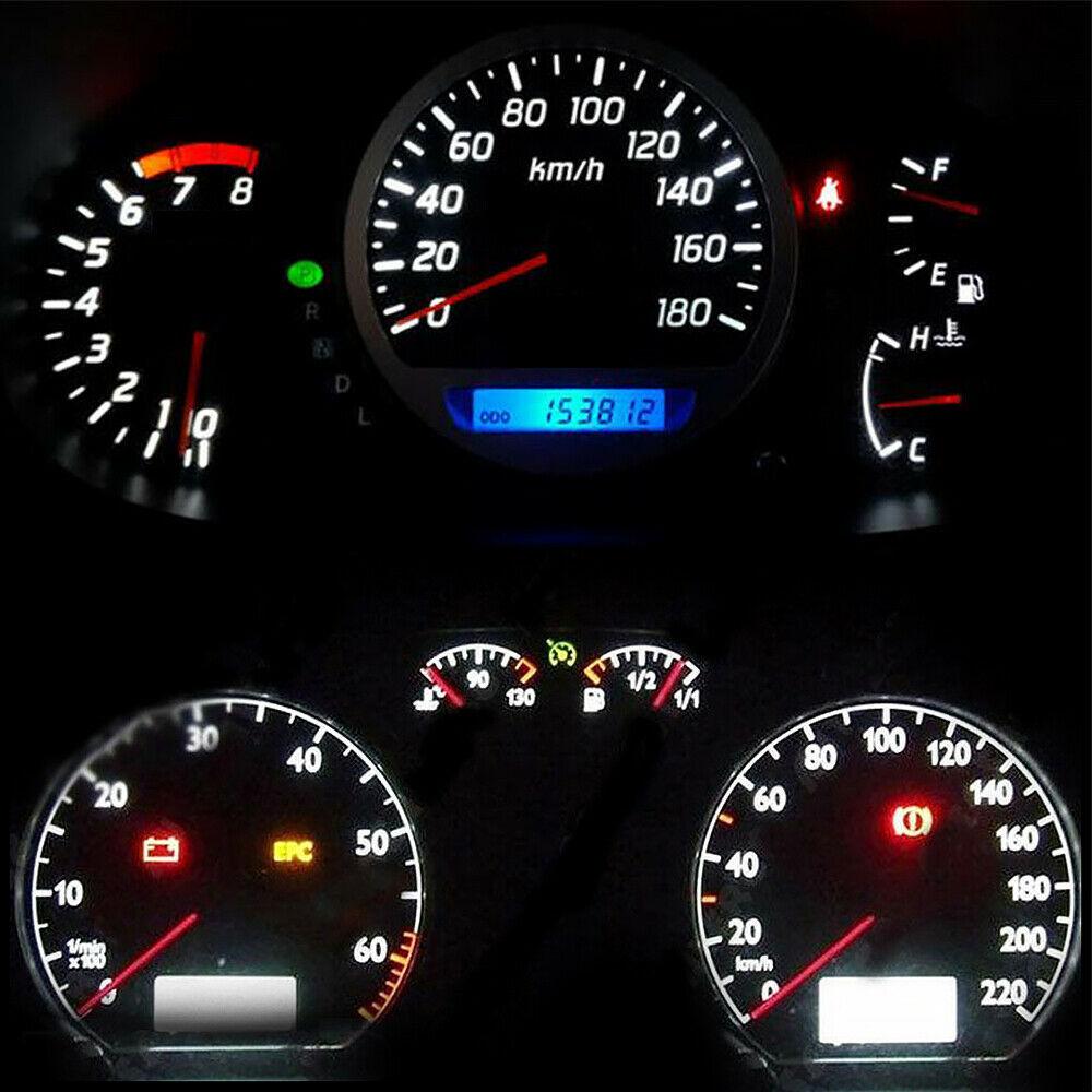 10x T4 T4.2 Neo Wedge 1-SMD LED Cluster Instrument Dash Climate Bulbs White Car Tuning Interior Parts Accessories Products