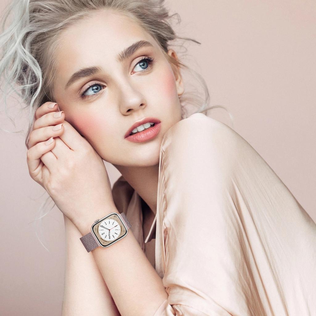 Magnetic Loop Strap For Apple Watch Band 44mm 40mm 45mm 41mm 49mm 42mm 38mm Correa Bracelet iWatch Series 3 5 6 Se 7 8 9 Ultra 2